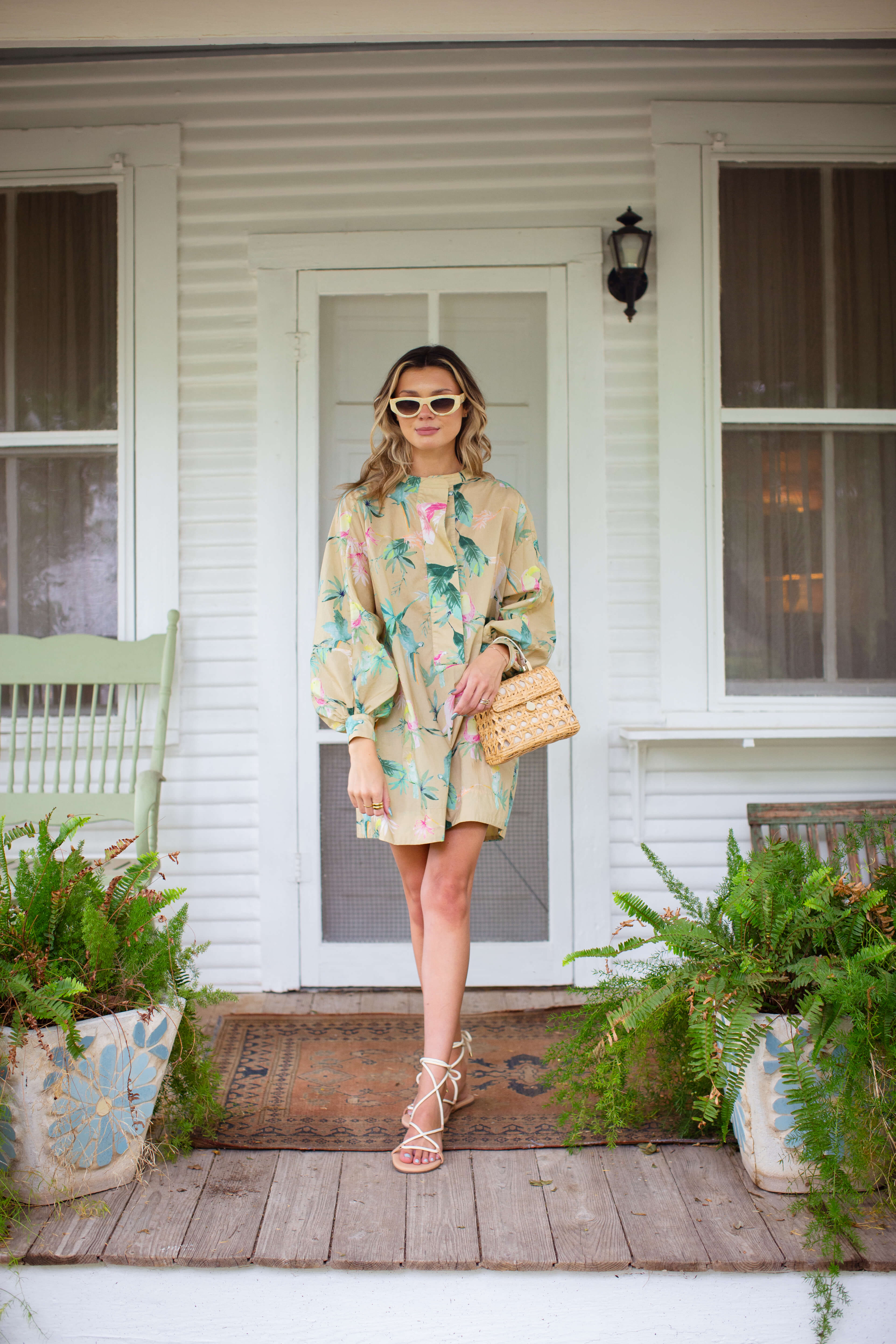 Mini Dress // Au Paradis Island Tropics – Sissy Light