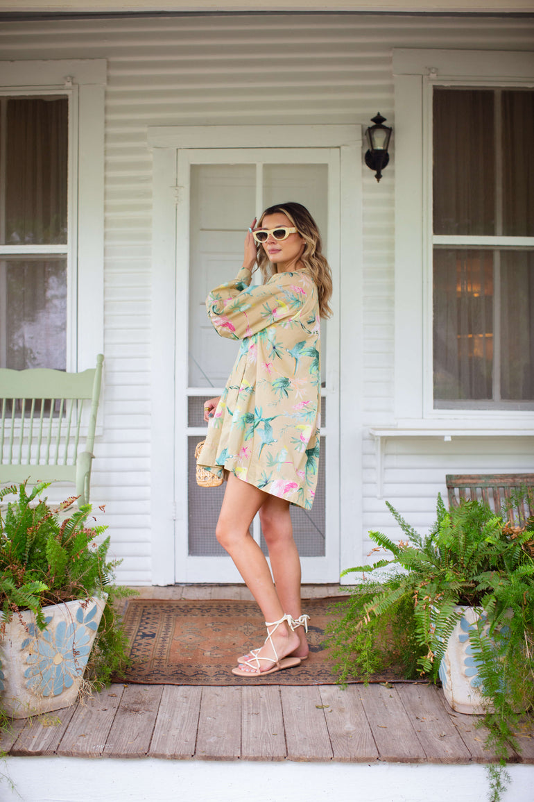 island mini dress Island Letter Mini Dress